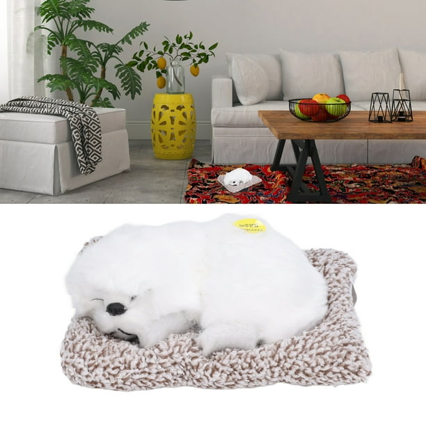 Animal De Peluche De Pug, Juguete De Felpa Interactiva Perro Falso Acurrucado Cachorro Electrónica Mascotas Perros Adorables Para Dormir Para Niños Dormidos Juguetes Decoraciones