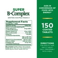 thumbnail image 4 of Nature's Bounty Super B Complex with Folic Acid plus Vitamin C Vitamin Supplement Tablets, 150 Count, 4 of 11