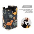thumbnail image 3 of Yayeee Freestanding Laundry Hamper with Handle Collapsible Large Storage Basket for Clothes, Cartoon Dinosaur, 3 of 7
