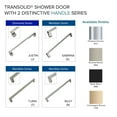 thumbnail image 5 of Transolid Ebpt608010c-T 80" High X 60" Wide Bypass Frameless Shower Door - Bronze, 5 of 5