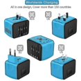 thumbnail image 2 of Universal International Travel Power Adapter With Smart High-speed(blue And Black Border), 2 of 5