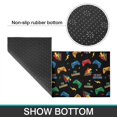 thumbnail image 5 of Game Controller Black Pattern Anti Fatigue Kitchen Rugs Set Of 2, Non Slip Washable Decorative Floor Mats for Kitchen Sink Laundry, 17"x30" and 17"x47", 5 of 5