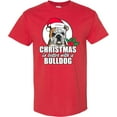 thumbnail image 3 of Inktastic Christmas is Better with a Bulldog T-Shirt, 3 of 5