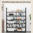 thumbnail image 7 of Qocolhg 6 Tier Large Stackable Shoe Rack Organizer,Waterproof Non-Woven Fabric Shoes Organizer for 10 Pairs of Shoes,Closet Entryway Bedroom Footwear Rack, Easy to Assemble, Black, 7 of 7