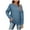 Blue, variant on Womens Tops Casual Long Balloon Sleeve Pullover Fall Thin Section Comfy Loose Round Neck Solid Tunic Blouses Beige XXL
