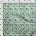 thumbnail image 2 of oneOone Cotton Cambric White Fabric Merry Christmas Quilting Supplies Print Sewing Fabric By The Yard 56 Inch Wide-WGY, 2 of 4