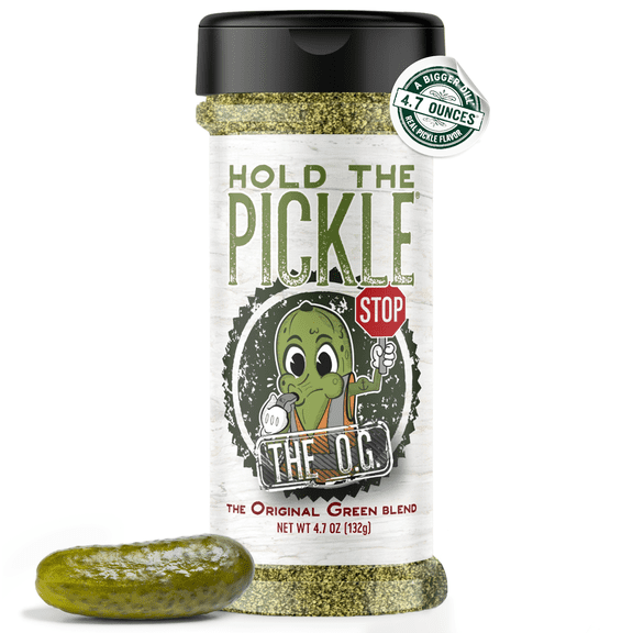 Hold The Pickle O.G. Dill Pickle Seasoning - Vegan, Non-GMO, Gluten Free, Kosher, 4.7 Oz