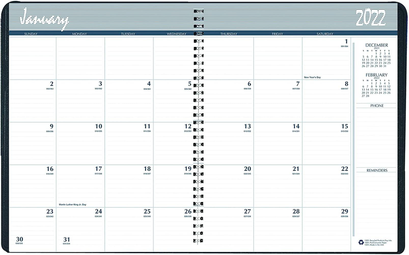 House Of Doolittle 2022 2023 Two Year Calendar Planner Monthly Black