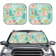thumbnail image 2 of Fotbe Elephant and Flowers Juego de 2 Piezas de Parasoles para Parabrisas | Bloqueador Solar para Auto | Accesorios Plegables para Protección Solar Interior-Medium, 2 of 6