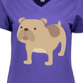 thumbnail image 4 of Inktastic Bulldog Women's V-Neck T-Shirt, 4 of 5