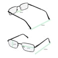 thumbnail image 3 of Gafas de lectura Success Eyewear, paquete de 3 unidades, metal con borde completo, color negro, 3 of 4