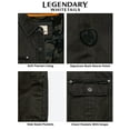 thumbnail image 4 of Legendary Whitetails Men's Journeyman Flannel Lined Shirt Jacket Water Resistant Waxed Cotton, 4 of 7