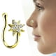 thumbnail image 2 of s falsos de cristal 18G Clip no perforado en s de oro Sunnimix piercings en la nariz, 2 of 7