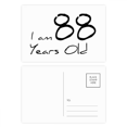 thumbnail image 1 of I am 88 years old Age Elderly Postcard Set Birthday Mailing Thanks Greeting Card, 1 of 3