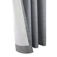 thumbnail image 5 of Thermaplus Maya Grommet Curtain Panel Window Dressing 52 x 95 in Grey, 5 of 5