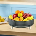 thumbnail image 4 of 360 Degree Rotating Turntable Organizer Storage Tray Spice Rack Decorative Serving Tray for Countertop Bathroom Room Green, 4 of 7