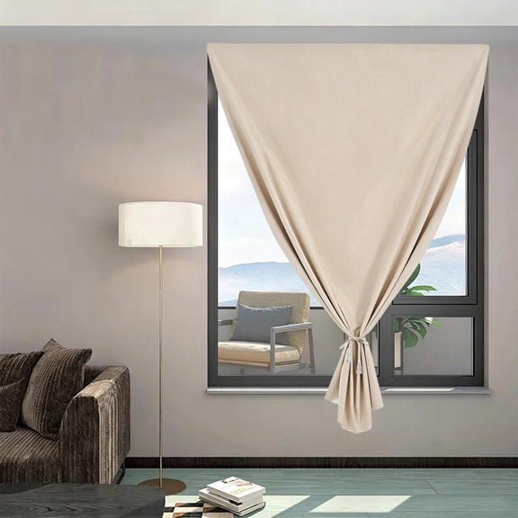Full Blackout Punch-Free Window Curtains, 40*60in, Oversized Sunshade Darkening Drapes, Easy Install Decor for Bedroom Living Room Home Indoor Window