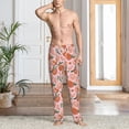 thumbnail image 4 of Salouo Painting Peach Print Pajama Pants for Men, Lounge Pants Elastic Waistband Casual Men's sleepwear Loungewear Sleep Pajama Pant -X-Large, 4 of 7