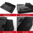 thumbnail image 4 of Riwesomey Caja de soporte para pañuelos de coche, cubierta para toalla, viseras montadas en el vehículo, servilleta, caja de almacenamiento para asiento Automoción decorativa y accesorios Negro, 4 of 6
