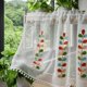thumbnail image 4 of 2X Cortinas Semitransparentes Bordadas, Media Ventana Escalonada para Cocina, Cortina Transparente con Bolsillo para Barra, Cortinas de Tul para Cocina B, 4 of 5