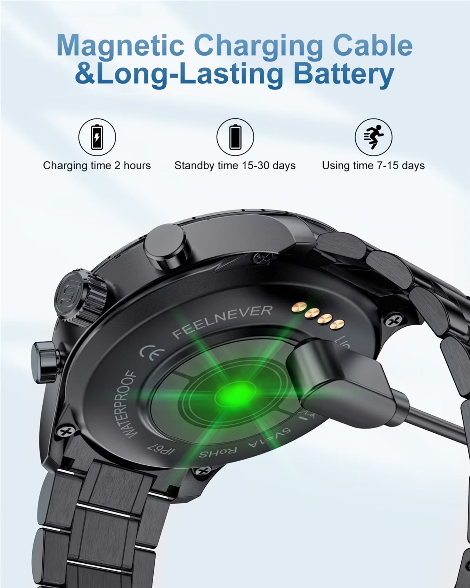 Buy LIGE Men Smart Watches for Android iPhone iOS Compatible Blood