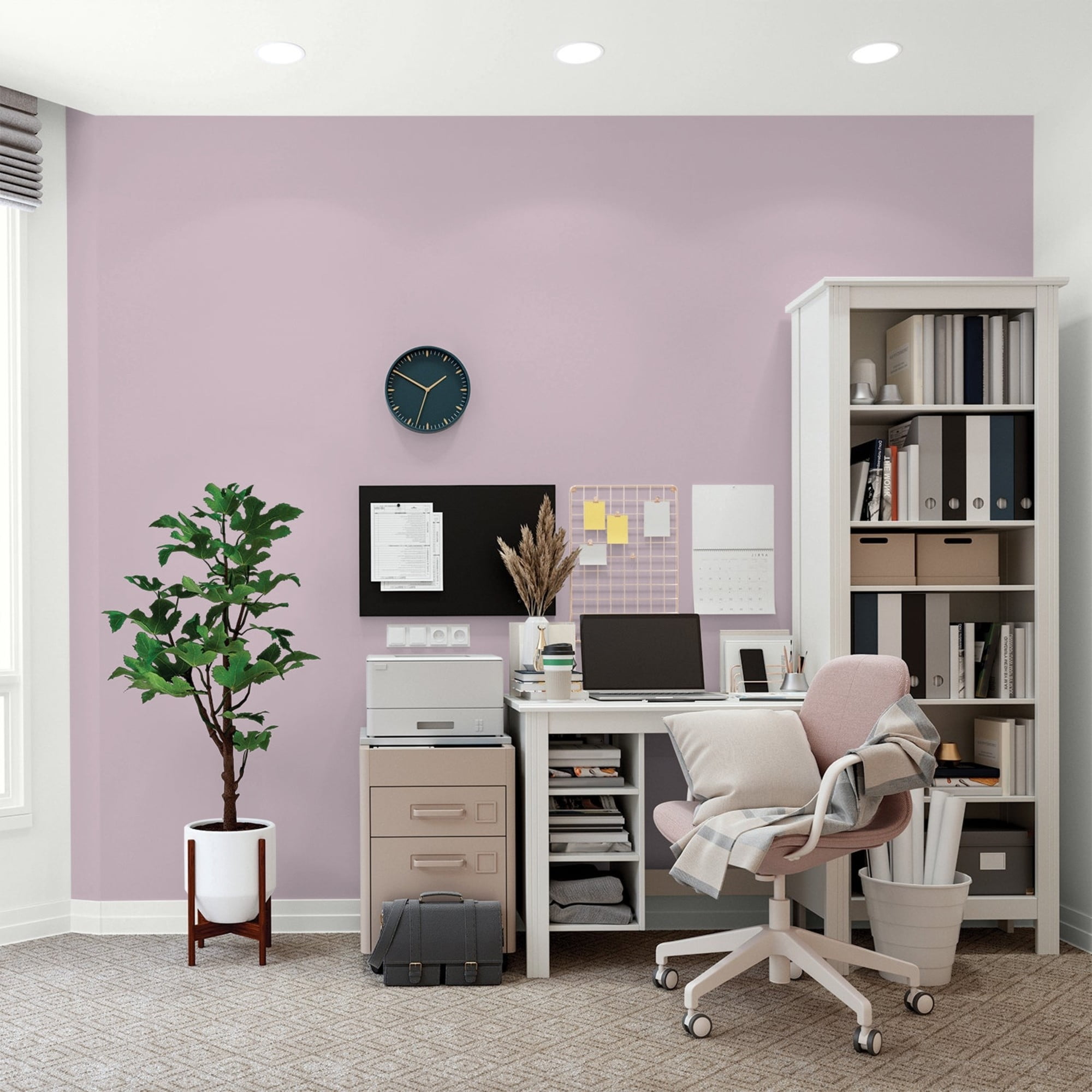 Glidden HEP High Society / Purple, Flat Interior Paint with Primer, 1 Quart