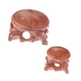 thumbnail image 5 of guohui 2Pcs Wood Display Stand Base,Egg Base Decorative Collectibles Orb Holder Sphere Globe Stone Holder for Rock Sphere Decoration, 5 of 9