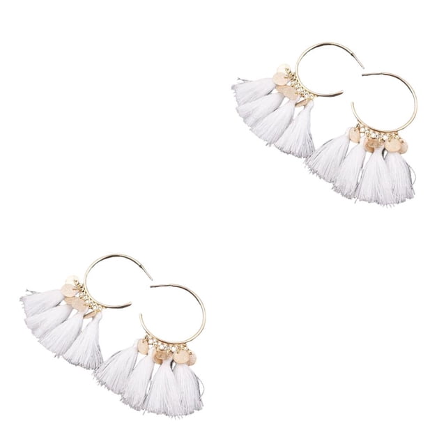 Pendientes de araña Moda Bohemia Étnica Abanico Borla Qarigey Oreja Cuelga Aro Pendiente Día de San Valentín Niñas Accesorios de boda CBP455337
