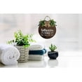 thumbnail image 4 of Eveokoki 11" Bathroom Rules Wash Brush Floss Flush Front Door Sign Funny Wreaths Hanging Wooden Plaque Decoration Round Rustic Wood Farmhouse Porch Decor for Home Front Door Decor, 4 of 5