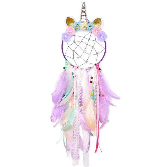 OLIVE- Qtgirl Dream Catchers For Kids Unicorn Dream Catcher Feather Wall Decor For