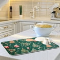thumbnail image 6 of Yayeee Dish Drying Mat for Kitchen Counter 16"x18" Microfiber Absorbent Pad, Green Christmas Gingerbread, 6 of 7