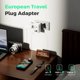 thumbnail image 2 of Adaptador de enchufe de viaje Mifaso 6 en 1 tipo C para Europa con puertos USB, 2 of 7