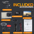 thumbnail image 4 of JH Auto 4K Front and 2K Rear Dash Camera 3 in Screen 32GB Card Included 170 Degree Wide Angle Wi-Fi Night Vision WDR HDR Parking Monitor, 4 of 7