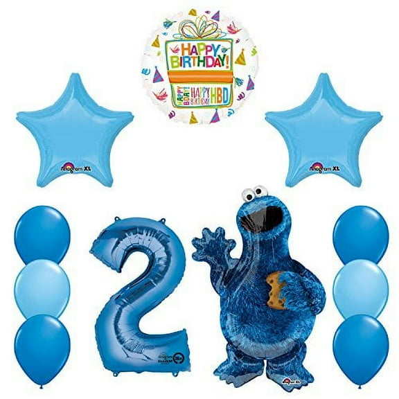 Sesame Street Cookie Monsters 2nd Birthday party supplies