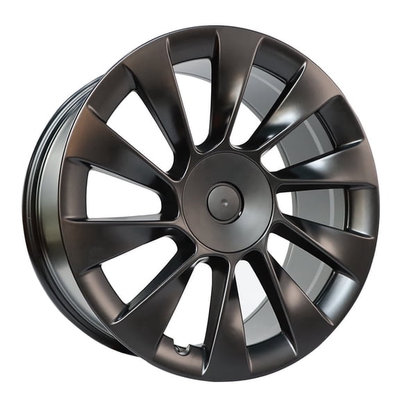 New 20"x9.5" Replacement Machined and Black Aluminum Alloy Wheel Rim for Tesla Model Y 2020-2023 | 96965