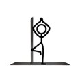 thumbnail image 3 of 2Pcs Decorative Bookend with Stick Figure, Metal Stickman Bookend, Decorative Book Support for Office School Library and Book Lover Decor, 3 of 10