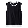 thumbnail image 2 of Workout Tank Tops Men Lightweight Breathable Moisture Wicking Crewneck Sleeveless Shirt Athletic Running Gym Tanks, 2 of 5