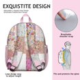 thumbnail image 5 of Pioneer Flower Backpack Backpack for School,Cute School Bag,Schoolbag with Adjustable Shoulder Straps & Padded Back,13.8"x11.4"x6", 5 of 6