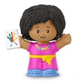 thumbnail image 2 of Replacement Part for Collectible Fisher-Price Little People Dollhouse Schoolhouse Playground Playset JCW82 - Replacement African American Art Teacher Figure Dressed in Pink, 2 of 5