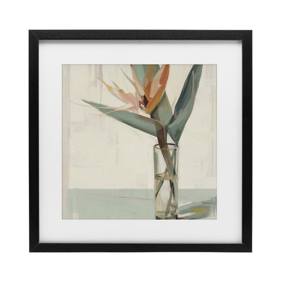 Stupell Industries French Country Exotic Island Bloom Black Framed Print Under Glass, 13 x 13, by Svetlana Aleynikova