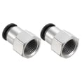 thumbnail image 1 of Unique Bargains 2 Pcs Raccords à Pousser pour Raccorder, Tube OD 3/8 Po vers Filetage NPT Femelle 3/8 Po, 1 of 7