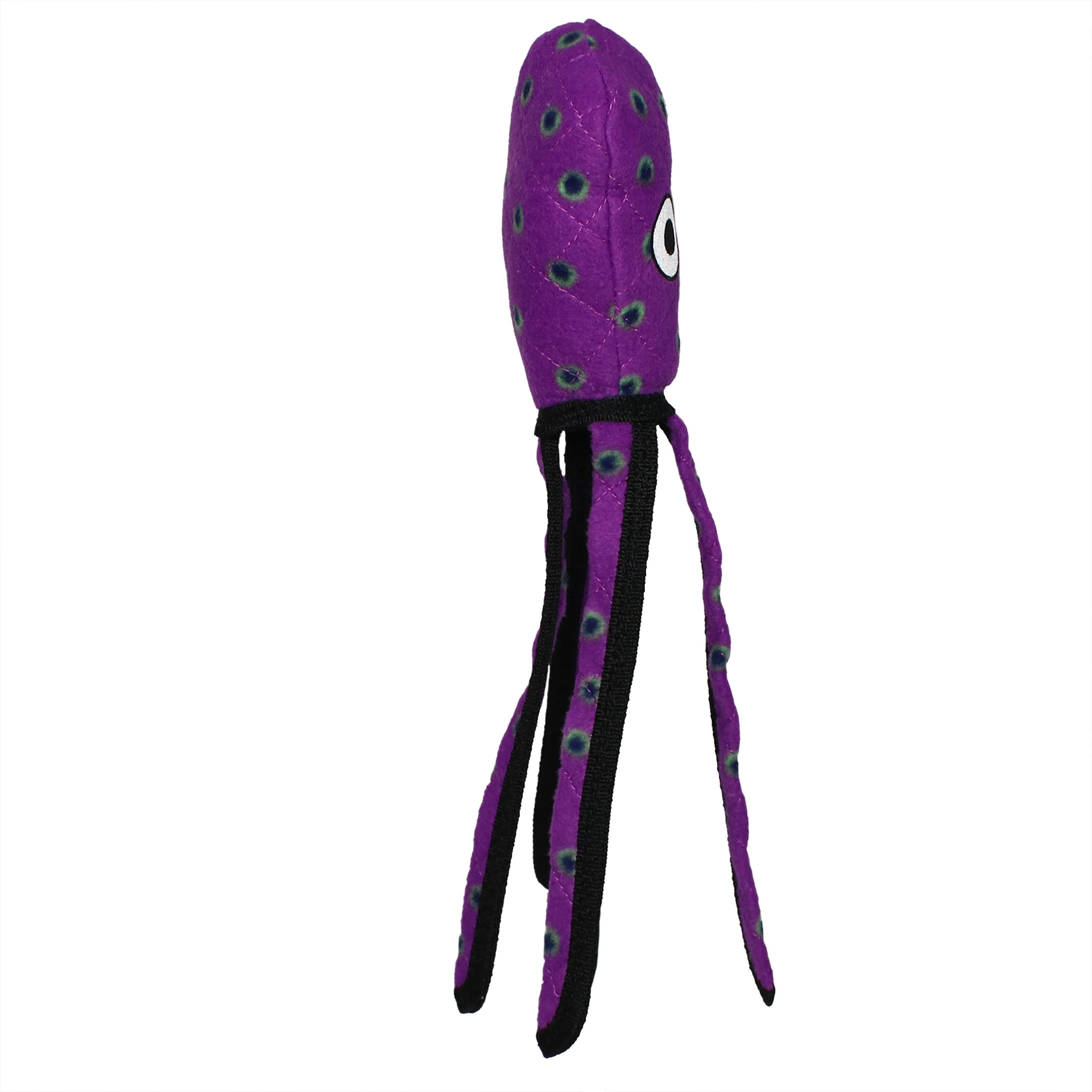 Tuffy Ocean Creature Squid Purple Durable Plush Squeaky Dog Toy