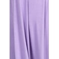 thumbnail image 5 of Women's Plus Size Casual 3/4 Sleeves Basic A-Line Pleated Solid Midi Dress, 5 of 6