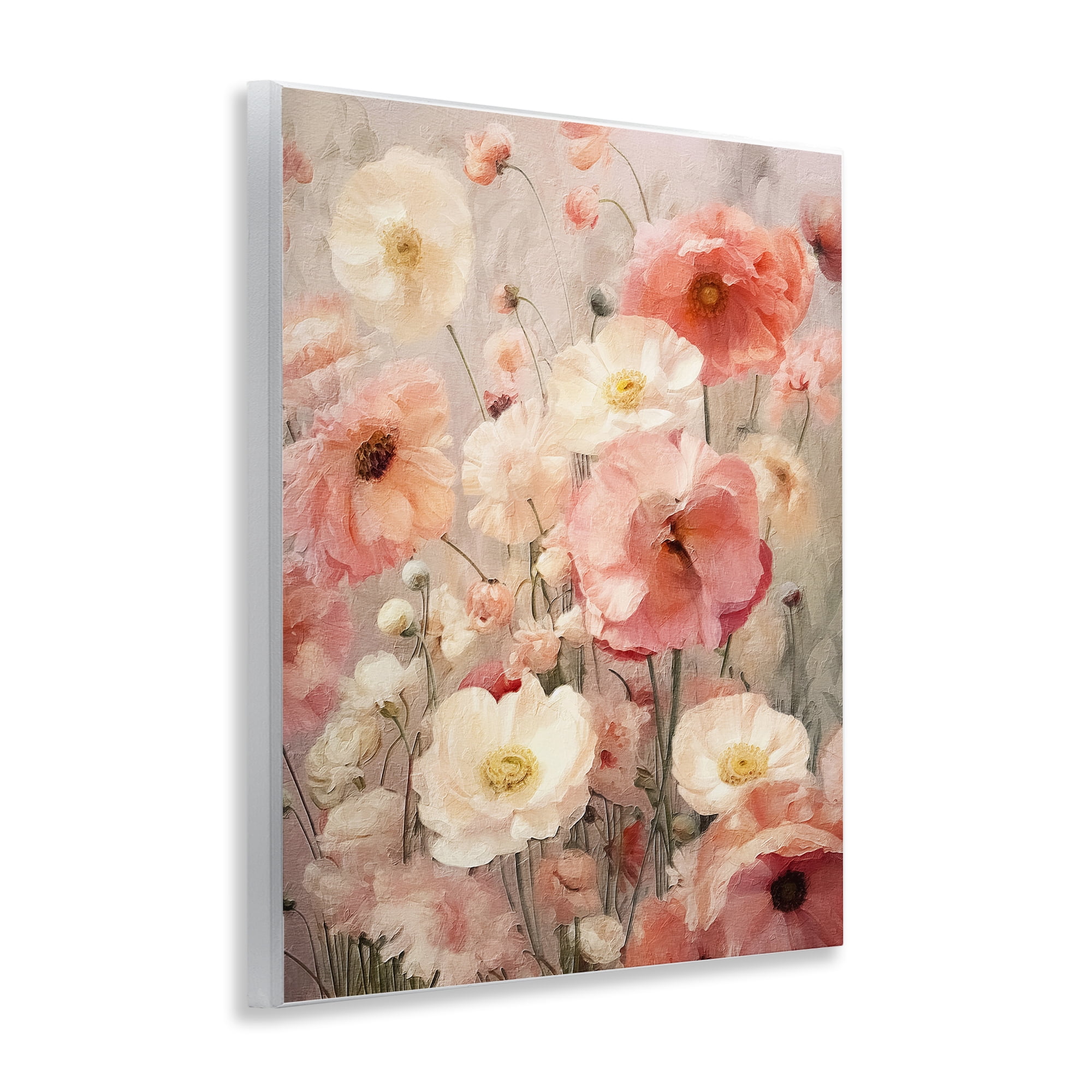Stupell Industries Blush Floral Pattern Botanical & Floral Painting Unframed Art Print Wall Art, 11 x 14