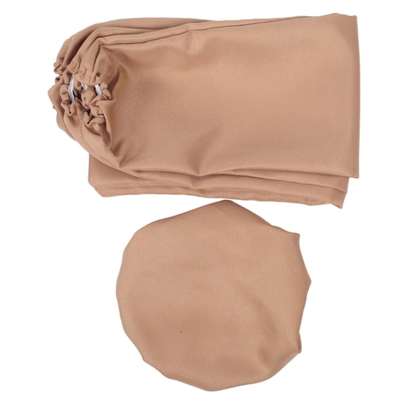 WRITWAA 1Set Breathable Ceiling Fan Protective Cover in Khaki Fabric with Easy Cleaning and Installation