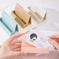 thumbnail image 2 of 5 Pieces Different Color Business Card Holder Office Desk Table Plastic Business Card Box Storage Shelf Display Stand for Men and Women, 2 of 5