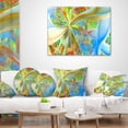 thumbnail image 4 of Designart Yellow Fractal Exotic Plant Stems - Abstract Throw Pillow - 12x20, 4 of 5