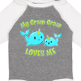 thumbnail image 4 of Inktastic My Gram Gram loves me- cute narwhal Boys or Girls Long Sleeve Baby Bodysuit, 4 of 5