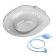 thumbnail image 5 of Hip Bath Tub Women Elderly Toilet Seat Sitz Bath Basin for Restroom Bathroom Grey B, 5 of 8