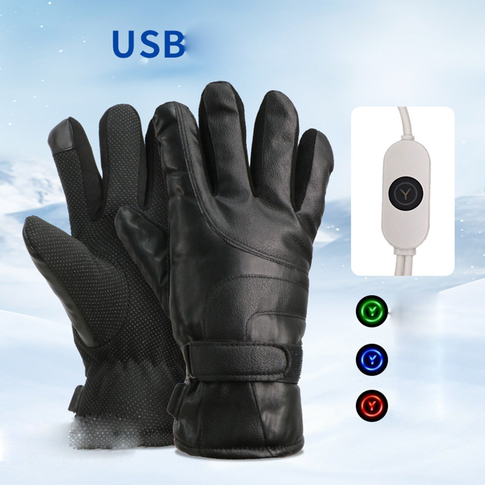 Moocorvic Heated Gloves for Men Women, Waterproof & Windproof Winter Gloves for Skiing,Snowboard,Outdoor Motorcycle,Cycling
